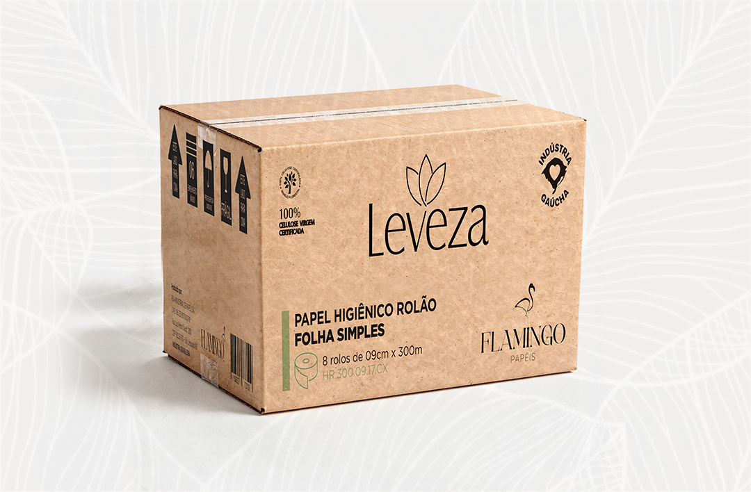 Leveza - 9cm x 300m - 8 rolos